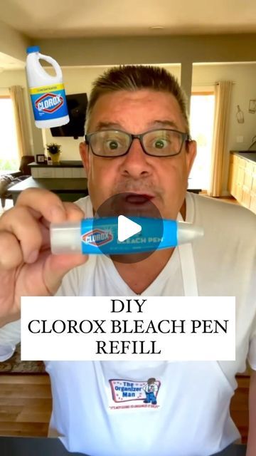 Daniel Cunningham on Instagram: "Clorox Bleach Pen - DIY REFILL I can’t find the Clorox bleach pans anymore and I really used them often. Here’s a great do it yourself refill. #Bleach #Clorox #CloroxBleachPen #Bleach #Laundry #Tips #Organizer #Tips #Tricks #TipsAndTricks #Hacks #DIY #FYP" Clorox Bleach Pen, Bleach Pen Diy, Organizer Tips, Kitchen Aide, Clorox Bleach, Bleach Pen, Laundry Tips, Pen Diy, Fabric Dye