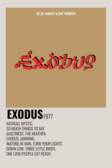 minimalist album posters, polaroid album covers, exodus bob marley Music Album Covers Polaroid, Alternative Minimalist Album Covers The Weeknd, Rap Minimalist Music Album Poster, Minimal Album Cover Posters Kanye West, Exodus Album Cover, Bob Marley Album Covers, Bob Marley Album Poster, Album Cover Wall Decor, Album Covers Bob Marley