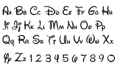 Disney Font Alphabet Letter Printables Disney Font Alphabet, Disney Writing, Letter Printables, Disney Letters, Calligraphy Fonts Alphabet, Disney Alphabet, Disney Silhouettes, Writing Fonts, Printable Alphabet Letters