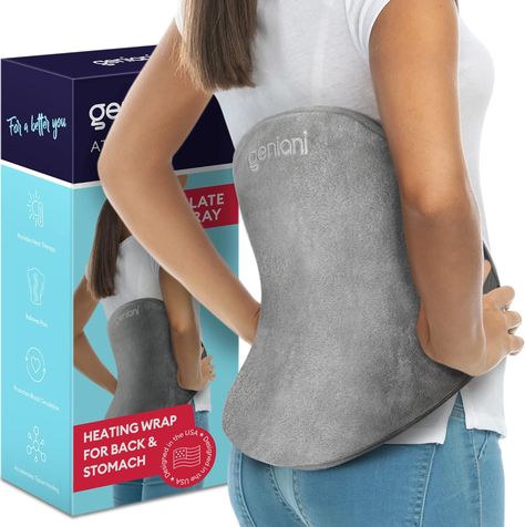 GENIANI XL Heating Pad for Back Pain Relief and Cramps Relief 15"x24", Auto Shut Off, Heating Pad for Lower Back and Stomach, Heater Pad Heating Pad For Cramps, Calf Cramps, Hot Water Bottles, Cramps Relief, Heating Pads, Lower Back Pain Relief, Heat Therapy, Lower Back Pain, Heating Pad