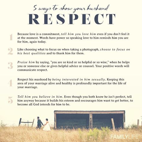 5 ways to show your husband respect. Define Love, Christ Centered Marriage, Showing Respect, Respect Quotes, Relationship Lessons, Sarcasm Quotes, Twin Flame Love, Husband Quotes, Marriage Tips