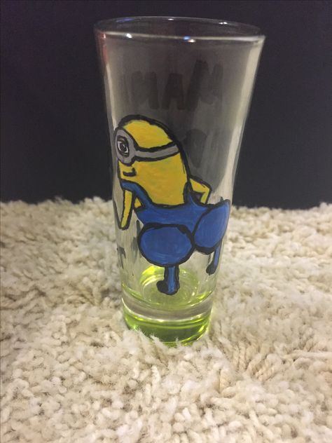 Painting Shot Glasses, Painted Shot Glasses Diy, Shot Glass Painting Ideas, Shot Glass Painting, Painted Shot Glasses, Shot Glasses Diy, Glasses Ideas, Shots Ideas, Glass Paintings