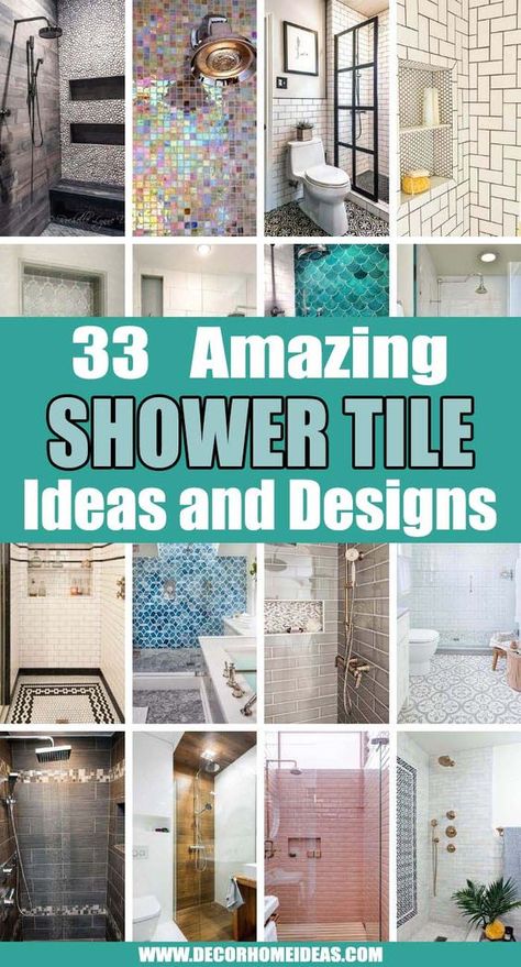 Bathroom Mosaic Tile Ideas, White Mosaic Bathroom, Classic Bathroom Tile, Large Tile Bathroom, Shower Accent Tile, Mosaic Shower Tile, Patterned Bathroom Tiles, Luxury Bathroom Tiles, Shower Tile Ideas