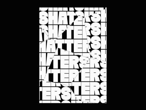 Shatter Poster - Kinetic Type by Maunna on Dribbble Kinetic Type, Stage Lighting Design, Motion Graphs, Type Posters, Stage Lighting, Type Design, Motion Design, Design Inspo, Lighting Design