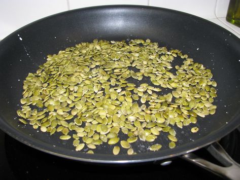 Pepitas – Toasted Pumpkin Seeds – A Mexican Tradition – Bravado Cooking Pepitas Benefits, Toast Pumpkin Seeds, Cook Pumpkin Seeds, Cook Pumpkin, Mexican Traditions, Toasted Pumpkin Seeds, Epiphany, Pumpkin Seeds, Frying Pan