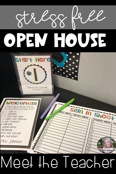 Teacher Open House, Open House Night, Kindergarten Organization, Classroom Kindergarten, Meet The Teacher Night, School Open House, House Night, Meet The Teacher Template, Letter To Teacher