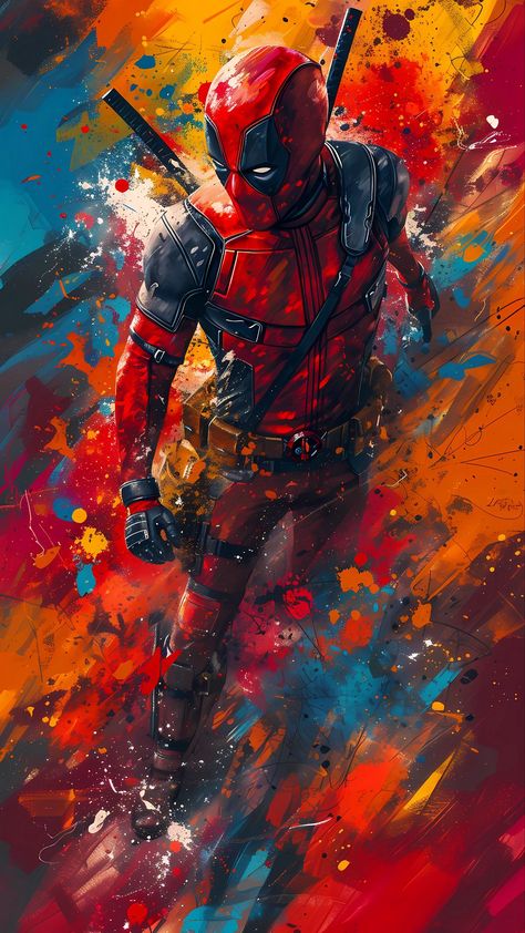 Deadpool Pictures, Deadpool Artwork, Xman Marvel, Avengers Cartoon, Deadpool Art, Iphone Wallpaper Hd, Marvel Superheroes Art, Deadpool Wallpaper, Cartoon Character Tattoos