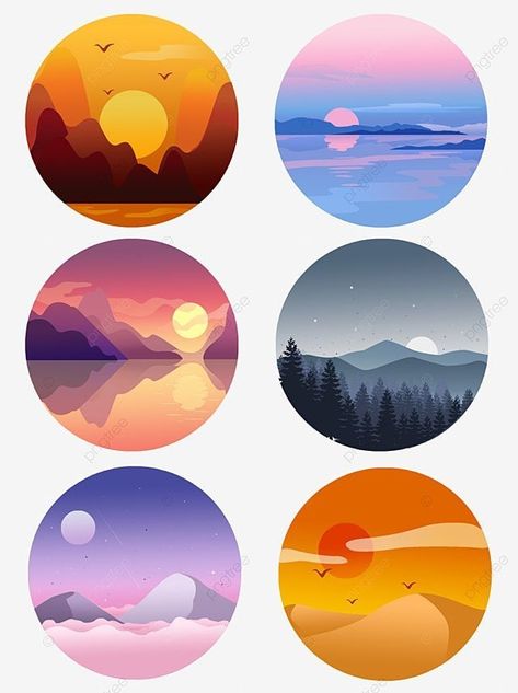 Mountain Landscape Digital Art, Vector Art Inspiration, Inspiring Graphic Design, Cartoon Landscape Backgrounds, Naruto Clipart, Cloud Graphic Design, Vector Landscape Illustration, Simple Vector Art, Mountain Cartoon