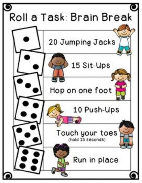 Fitness worksheet for All Physical Activities For Kids, Halloween Games For Kids, Brain Breaks, Yoga For Kids, Physical Education, Preschool Learning, Exercise For Kids, Kids Education, Physical Activities