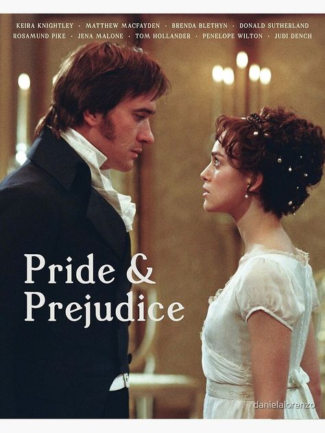 "Pride & Prejudice Movie Poster" Poster for Sale by danielalorenzo | Redbubble Mr Darcy And Elizabeth Aesthetic, Mr Darcy And Elizabeth, Pride & Prejudice Movie, Darcy Pride And Prejudice, Marie Stuart, Darcy And Elizabeth, Jena Malone, Nate Archibald, Pride And Prejudice 2005