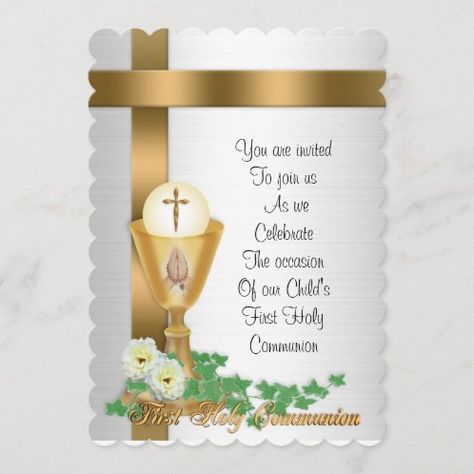 First Communion Cards, Holy Communion Party, Boys First Communion, Confirmation Invitations, Holy Communion Invitations, First Communion Invitations, Baby Dedication, Communion Party, Communion Invitations