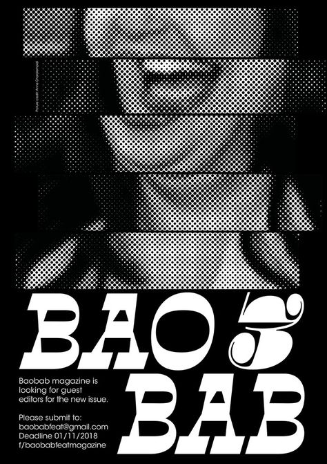 Baobab magazine poster - Fonts In Use Magazine Poster, Photography Student, Poster Fonts, Typeface Design, Picture Credit, Typographic Design, New Poster, Graphic Design Portfolio, Wine Label