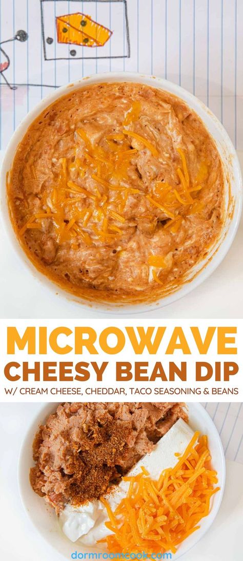 Cup Meals, Cheesy Bean Dip, Easy Taco Seasoning Recipe, Taco Seasoning Easy, Bean Dip Recipe, Easy Microwave Recipes, Make Taco Seasoning, Homemade Taco Seasoning Mix, Homemade Taco Seasoning Recipe