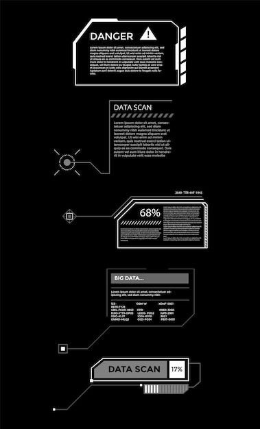 Callouts Design, Cyberpunk Layout, Futuristic Web Design, Speech Box, Dialogue Bubble, Ux Design Trends, Technology Theme, Text Frame, Minimalist Icons