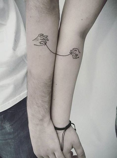 Tatoos Set Love, Tato Set Couple, Tato Set Love, Set Tattoo Couple, Tattoo Set Love, Unique Couple Tattoos Creative, Tato Set, Tattoo Line Art, Couple Tattoos Unique Meaningful