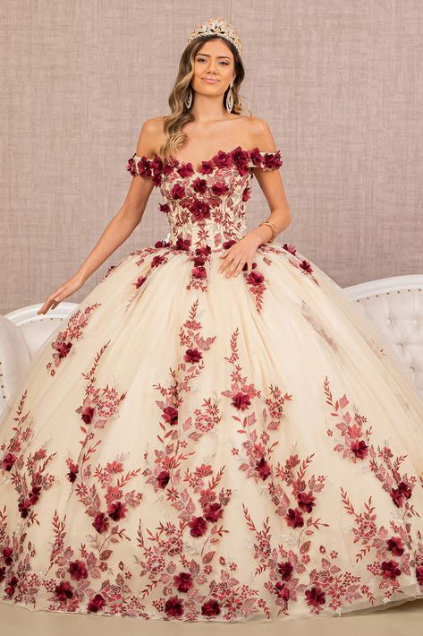 Special Ocassion Dresses, Off Shoulder Ball Gown, Quinceanera Photography, Dama Dresses, Debutante Ball, Mesh Gown, Beads Embroidery, Dresses Quinceanera, Dress Guide