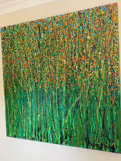 View In My Room Painting Meadow, Textured Acrylic Painting, Nature Patterns, Textured Acrylic, Art Tutorials Watercolor, Modern Art Paintings Abstract, Abstract Flower Painting, Modern Art Paintings, Sculpture Painting