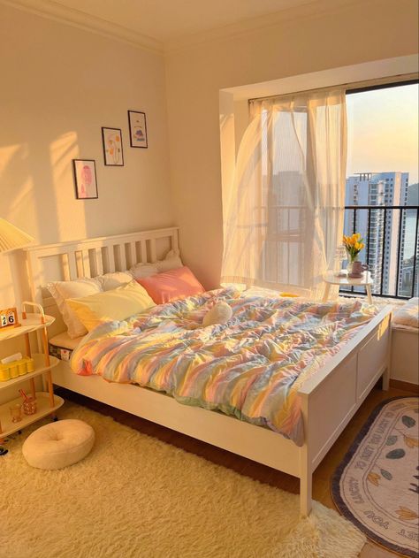 Danish Pastel Room Aesthetic, Danish Aesthetic Room, Room City View, Rug Aesthetic Bedroom, Pastel Danish Aesthetic, Pastel Room Aesthetic, Room Decor Pastel, Danish Aesthetic, Pastel Danish