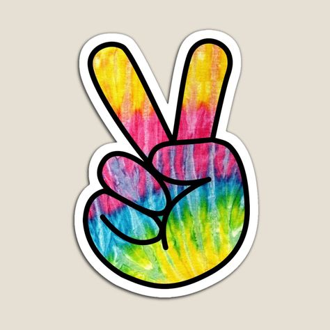 Paz Hippie, Tie Dye Peace Sign, Peace Frog, Peace Fingers, Agenda Stickers, Tie Dye Party, Personalized Address Labels, Sign Sticker, Bridal Shower Printables