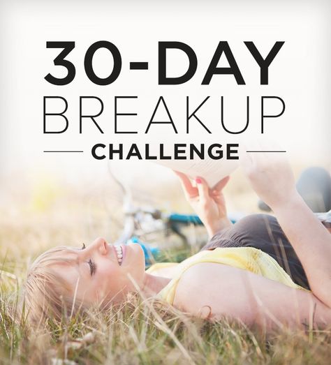 Going Through a Breakup? Take Our 30-Day Challenge! Breakup Challenge, Get Over A Breakup, Moving On After A Breakup, Over A Breakup, Breakup Motivation, How To Be Single, Get Over Your Ex, Breakup Advice, Quotes About Moving