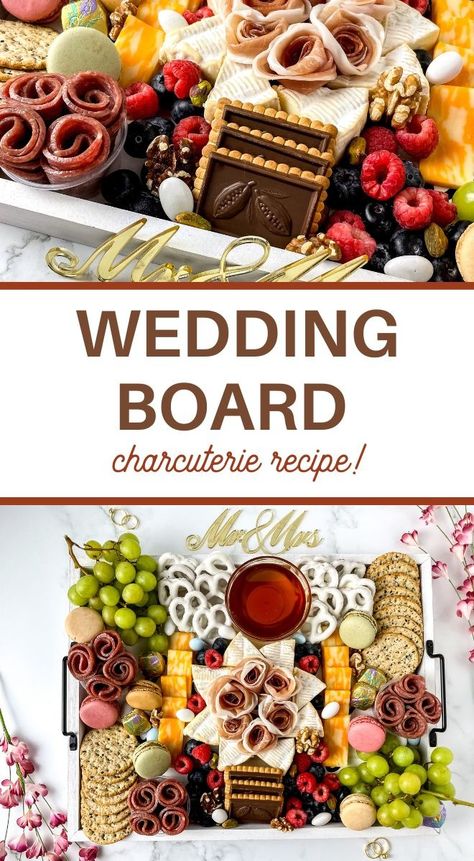 Wedding Charcuterie Board Recipe - 3 Boys and a Dog Anniversary Charcuterie Board Ideas, Bridal Party Charcuterie Board, Chauterrie Board, Charcuterie Board How To, Dessert Charcuterie Board Wedding, Wedding Shower Charcuterie, Bridal Charcuterie Board, Charcuterie Board Ideas Wedding, Bridal Shower Charcuterie Board