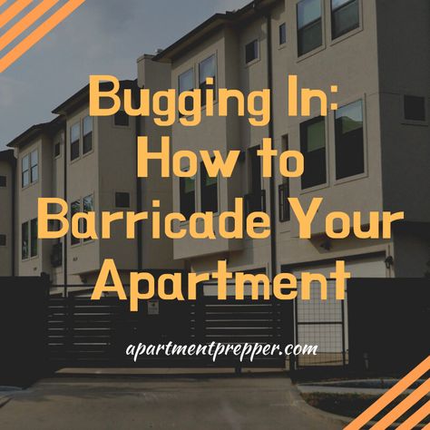 Some disasters may force you to shelter in place in your apartment. Here are tips for "bugging in" and how to barricade yourself in your apartment. https://apartmentprepper.com/bugging-in-how-to-barricade-your-apartment-2/ #apartmentprepper #preppertalk #survival #buggingin Security Window Film, Apartment Security, Shelter In Place, Civil Unrest, Residential Windows, Safe Room, Urban Survival, Emergency Plan, Emergency Prepping