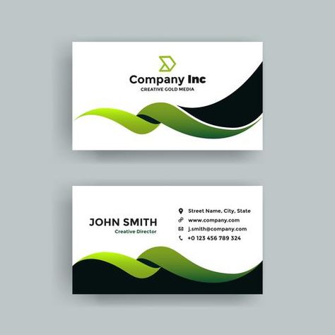 Professional Business Card Design Ideas, Visiting Card Background Graphic Design, Visiting Cards Design Business, Visiting Cards Design Creative, Business Visiting Card, Visiting Cards Design, Green Business Card Design, Green Business Card, Business Card Design Black