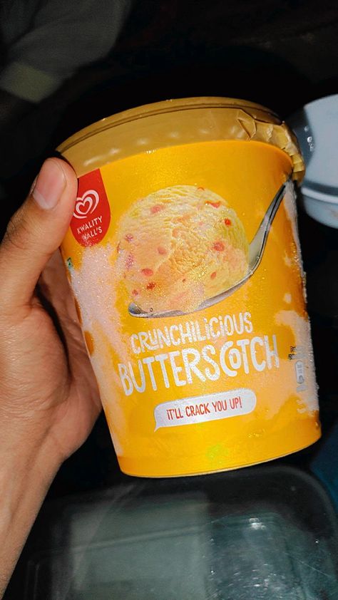 Walls Ice Cream, Butterscotch Ice Cream, Butter Scotch, Food Snap, Streak Ideas, Chocolate Dishes, Boyfriend Girlfriend Quotes, Bridal Photography Poses, Snap Ideas