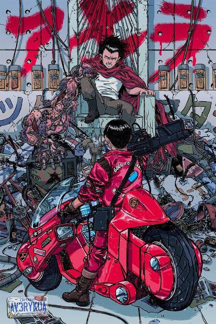 Mercenary Garage: Akira Avery Kua Illustration #Akira #KanedaBike #Mercenary #MercenaryGarage Akira Poster, Akira Anime, Art Cyberpunk, Katsuhiro Otomo, Creation Art, Film Anime, Arte Cyberpunk, Japon Illustration, Art Manga