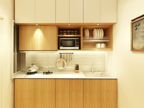 Muji Style Kitchen, Muji Kitchen, Japandi Kitchen, Oven Cabinet, Muji Style, Small Kitchen Decor, Kitchen Cabinet Styles, Kitchen Design Plans, Home Building Design