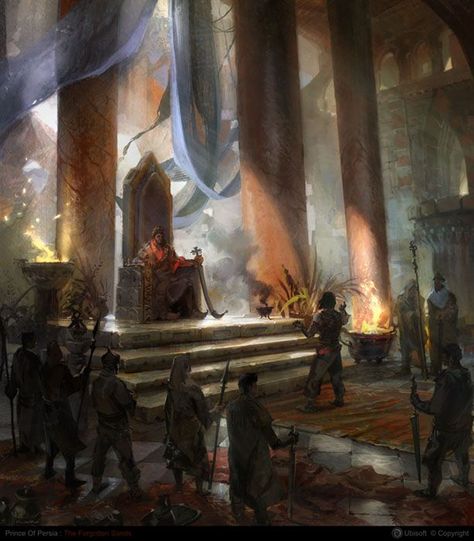 Throne room Castle Interiors, Throne Room, Prince Of Persia, Fantasy City, Fantasy Castle, Fantasy Setting, Fantasy Places, The Throne, Fantasy Concept Art