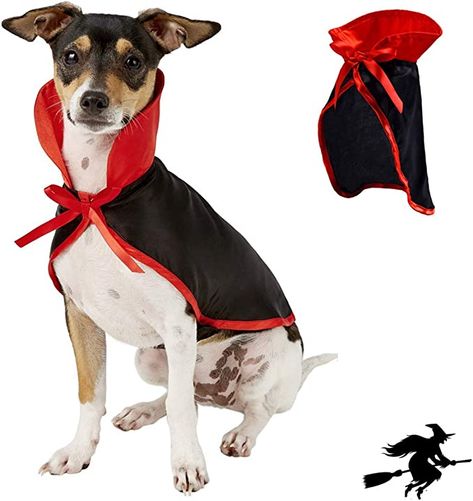 Cat Dog Costume, Small Dog Costumes, Vampire Cape, Dog Glasses, Halloween Capes, Bulldog Clothes, Vampire Halloween Costume, Clothes Decoration, Puppy Grooming