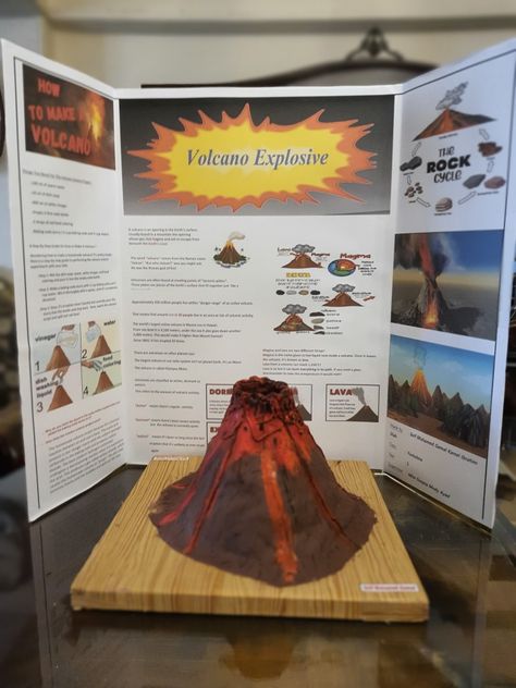 How To Make A Volcano Erupt, Volcano Lessons For Kids, How To Make A Volcano, Volcano Project Ideas, Volcano Model Project, How To Make Volcano, Volcano Project For Kids, Volcano Science Fair Project, 4th Grade Science Projects