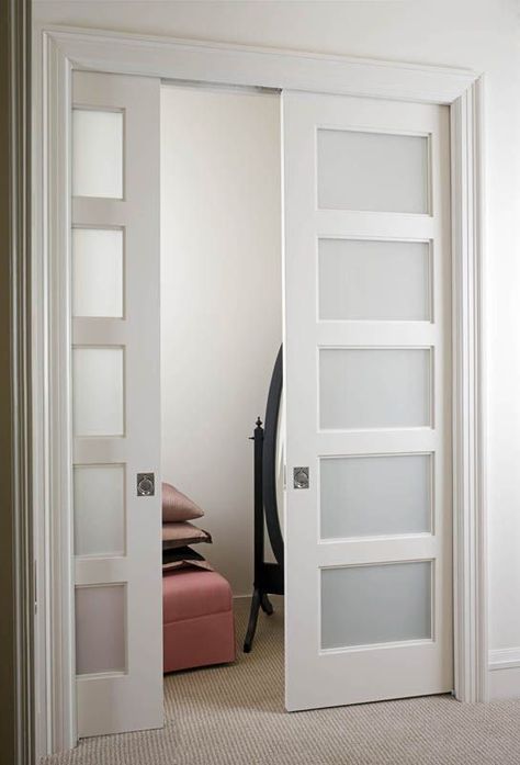 French Doors | Interior doors, closet doors | Interior Door Replacement Company French Closet Doors, Double Doors Interior, Bifold Closet Doors, French Bedroom, Glass Panel Door, Glass Doors Interior, Sliding Closet Doors, Pocket Door, Sliding Doors Interior