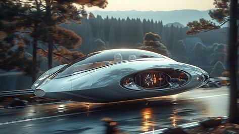 Maglev Cars | Flying Cars II :: Behance Cars Concept Art, Real Flying Car, Floating Car, Flying Cars, Flying Car, Futuristic City, Automotive Design, Concept Cars, Car Design