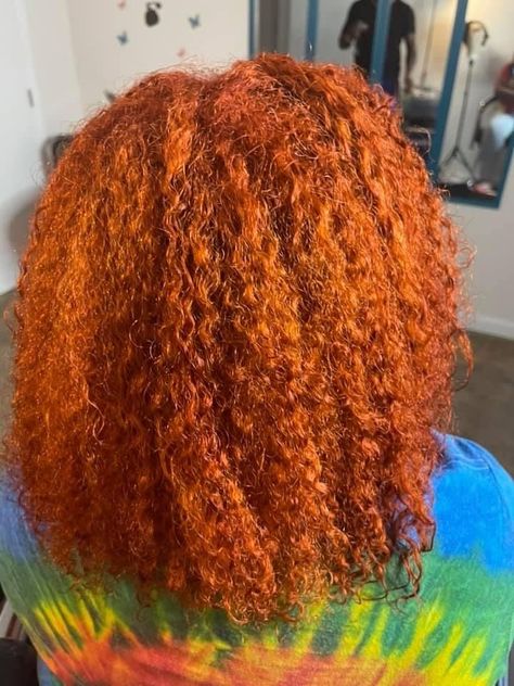 Ginger Afro 4c, Ginger Hair Black Women Natural, Ginger Natural Hair Black Women, Black Women Ginger Hair, Orange Natural Hair, Hair Dye Orange, Orange Dyed Hair, Orange Ginger Hair, Ginger Orange Hair