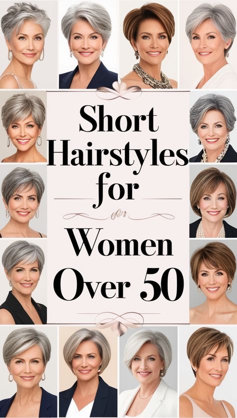 Short Hairstyles for Women Over 50 Fixing Short Hair, Sleek Haircuts, Copper Blonde Hair Color, Hairstyles For Seniors, Copper Blonde Hair, Short Hairstyles Over 50, Feminine Hairstyles, Best Short Hairstyles, Short Brown Hair