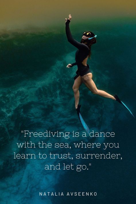 Best freediving quotes and captions to inspire and motivate you to explore the depths of the ocean! Free Diving Quotes, Free Diving Photography, Freediving Quotes, Free Diving Aesthetic, Snorkeling Quotes, Underwater Quotes, Diver Quotes, Devine Intervention, Forest Quotes