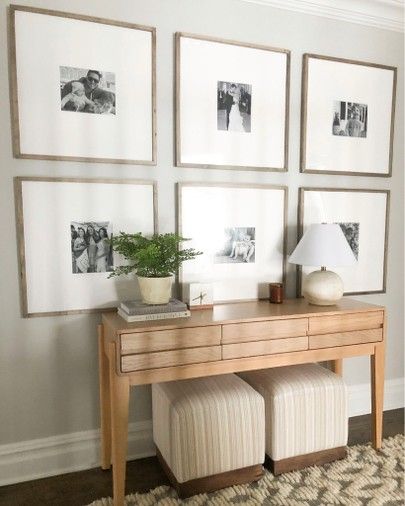 Oversized Matted Frames, Matted Frames, Picture Wall Living Room, Family Room Inspiration, Modern Gallery Wall, Gallery Wall Living Room, Living Room Essentials, Home Entrance Decor, My Posts