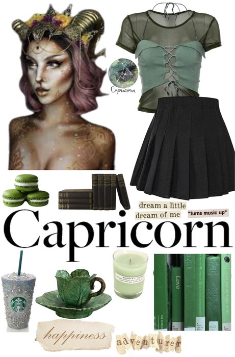 capricorn Outfit | ShopLook Capricorn Costume Halloween, Zodiac Theme Party Outfit, Capricorn Costume Ideas, Capricorn Woman Aesthetic, Zodiac Halloween Costumes, Capricorn Aesthetic Outfit, Capricorn Costume, Capricorn Outfits, Capricorn Mood