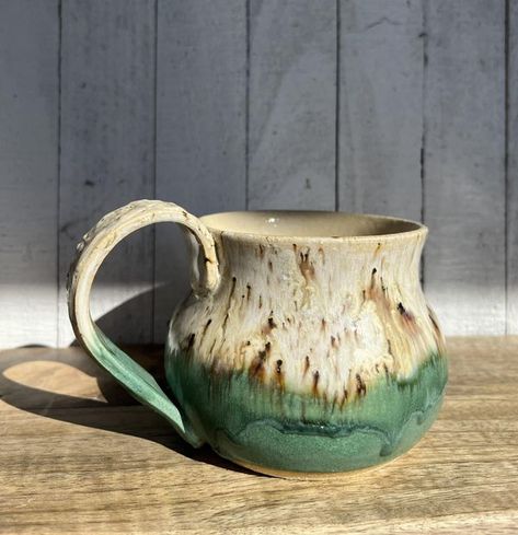 Mayco Mud Room Society | Happy Mug shot Monday | Facebook Mayco Glaze Enchanted Forest, Mayco Winter Wood Glaze Combinations, Winter Wood Glaze Combos, Winter Wood Glaze Combinations, Winter Wood Glaze, Mayco Glaze Combinations, Glazing Inspiration, Madison Riley, Mayco Glaze