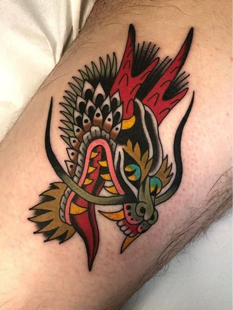 Traditional Tattoo Dragon, Brand Tattoo, Dragon Head Tattoo, Love Dragon, Dragon Tattoo Meaning, Red Dragon Tattoo, Dragon Tattoos For Men, Small Dragon Tattoos, Japanese Dragon Tattoo