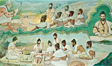 Ayurveda Mural Facts About Hinduism, About Hinduism, Medical Assistant Student, Ayurvedic Therapy, Ayurveda Yoga, Ayurvedic Remedies, Ancient India, Ayurvedic Medicine, Social Engagement