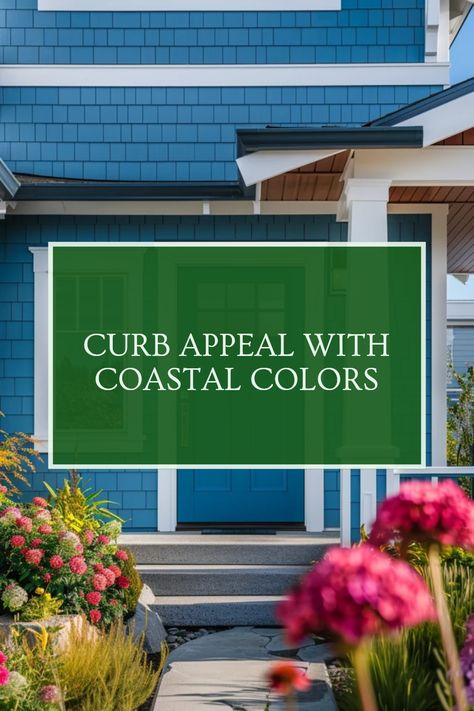 Explore appealing coastal exterior house color ideas that capture seaside charm and boost curb appeal, featuring vibrant and soothing palettes. Exterior Coastal House Colors, Nantucket Cottage Exterior, Coastal Exterior House Colors, House Color Ideas, Blue Home Exterior, Coastal Home Exterior, Green Siding, Blue Siding, Planning For The Future