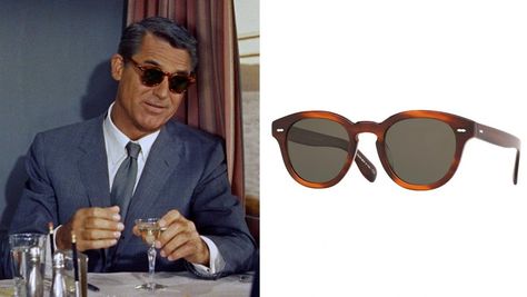 Oliver Peoples Releases Cary Grant 'North by Northwest'-Inspired Eyewear | Hollywood Reporter Jennifer Grant, Hitchcock Film, North By Northwest, Katharine Hepburn, Hollywood Reporter, Cary Grant, Luxury Eyewear, Nike Shoes Outlet, Alfred Hitchcock