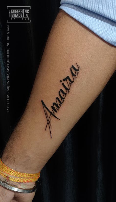 Cursive Tattoo On Forearm, Rachel Tattoo The Name, Wrist Name Tattoos Men, Man Name Tattoo, Bold Name Tattoos, Small Name Tattoos Men, Name Arm Tattoo Men, Name Tattoo Designs For Men Fonts, Arm Name Tattoos Men