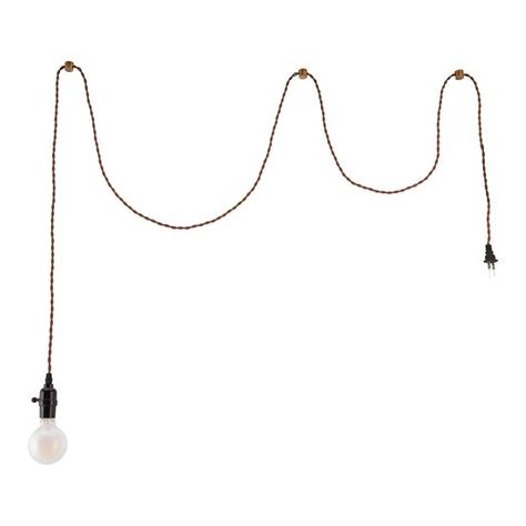 A smallspace overhead lighting solution, the Leif pendant lamp plugs directly into an electrical outlet for hassle-free installation. This exposed-bulb pendant light features black hardware for a contemporary appeal with modern versatility. This pendant light comes with a stylish nylon cord over nine feet long and mounting anchors to hang it exactly where you need it. Lantern Light Fixture, Hanging Lantern Lights, Brass Ceiling Lamp, Small Dining Area, Dimmable Ceiling Lights, Metal Pendant Lamps, Hanging Chandelier, Black Ceiling, Brass Lantern