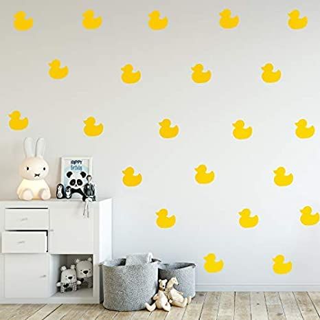 Duck Themed Nursery, Duck Bedroom, Rubber Duck Pattern, Apartment Nursery, Decal Wallpaper, Duck Pattern, Stick Wall Art, Wall Pattern, Outdoor Bedroom