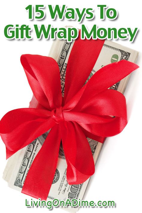 When you want to give cash as a gift, there are still ways to make it special! Here are 15 ways to gift wrap money that make a fun and creative way to give cash, especially to teenagers! Gift Wrap Money, Wrapping Money, Folding Money, Creative Money Gifts, Christmas Money, Diy Money, Money Origami, Cash Gift, Money Gift