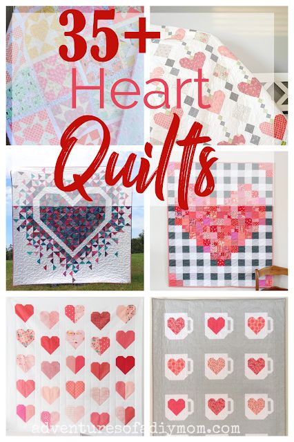 Hearts And Nine Patch Quilt Pattern, Modern Heart Quilt Pattern, Heart Quilts Free Pattern, Heart Quilt Ideas, Quilted Hearts Pattern, Quilts With Hearts Patterns, Quilt Patterns With Hearts, Valentine Quilt Ideas, Heart Quilt Patterns Free